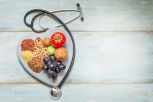 Healthy lifestyle and healthcare concept with food